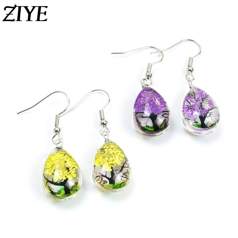Fashion 8 Colors Creative Plant Dried Real Flower Earring for Woman Jewelry Drop Earring Glass Ball Pressed Flower Gift for Girl
Fashion 8 Colors Creative Plant Dried Real Flower Earring for Woman Jewelry Drop Earring Glass Ball Pressed Flower Gift for Girl