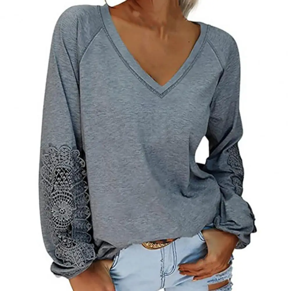 40%HOTV-Neck Loose Fit Sweet Women Blouse Crochet Lace Decor Lantern Sleeve T-shirt Top Streetwear
40%HOTV-Neck Loose Fit Sweet Women Blouse Crochet Lace Decor Lantern Sleeve T-shirt Top Streetwear