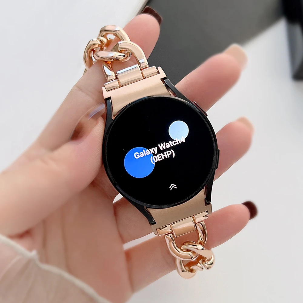 Fashion Cowboy Chain Metal Strap for Samsung Galaxy Watch 5/Pro 4 Band 40mm 44mm 45mm Classic 42mm 46mm Replacement Bracelet
Fashion Cowboy Chain Metal Strap for Samsung Galaxy Watch 5/Pro 4 Band 40mm 44mm 45mm Classic 42mm 46mm Replacement Bracelet