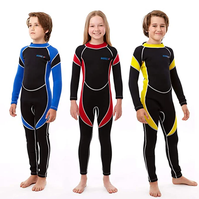 2.5MM Neoprene Kids Wetsuits Children Diving Suits Long Sleeves Boys Girls Surfing One Pieces Swimwears Warm
2.5MM Neoprene Kids Wetsuits Children Diving Suits Long Sleeves Boys Girls Surfing One Pieces Swimwears Warm