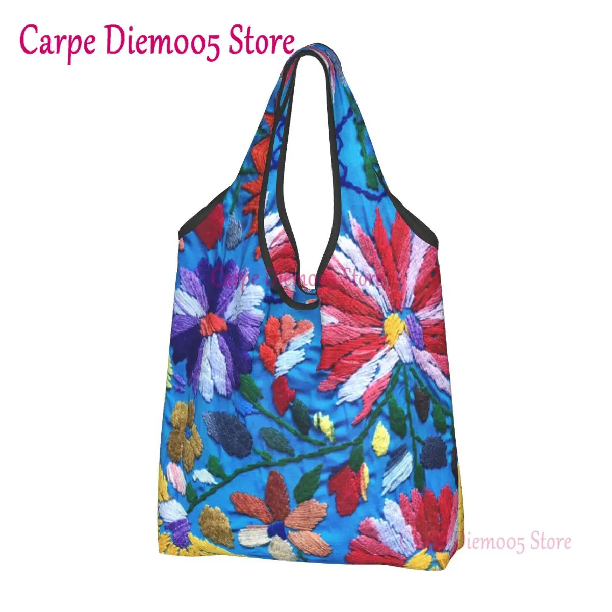 Custom Red White Mexican Flowers Shopping Bags Women Portable Big Capacity Groceries Textile Floral Art Shopper Tote Bags
Custom Red White Mexican Flowers Shopping Bags Women Portable Big Capacity Groceries Textile Floral Art Shopper Tote Bags