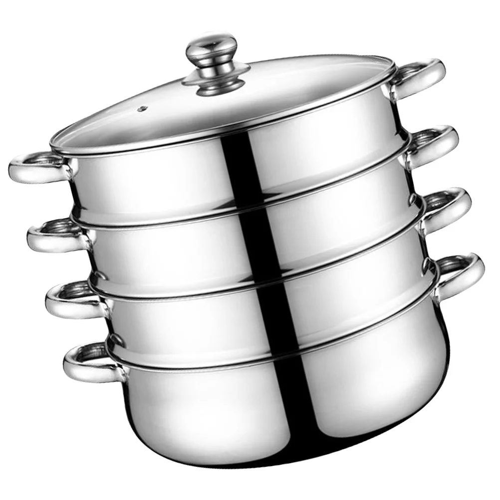 Stainless Steel Stock Pot Soup Cooking Layered Steamer Vegetables Crab Basket Seafood Sauce Steaming
Stainless Steel Stock Pot Soup Cooking Layered Steamer Vegetables Crab Basket Seafood Sauce Steaming