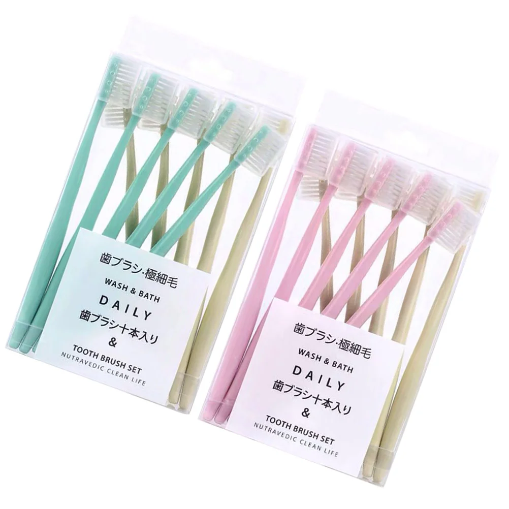 20pcs Ultra Manual Dental Care Small Head Toothbrushes with Cover (Green and Pink for Each 10pcs)
20pcs Ultra Manual Dental Care Small Head Toothbrushes with Cover (Green and Pink for Each 10pcs)