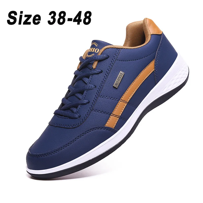 Leather Men Shoes Sneakers Big Size 48 Men Casual Shoes Italian Breathable Leisure Male Non-Slip Footwear Vulcanized Shoes
Leather Men Shoes Sneakers Big Size 48 Men Casual Shoes Italian Breathable Leisure Male Non-Slip Footwear Vulcanized Shoes