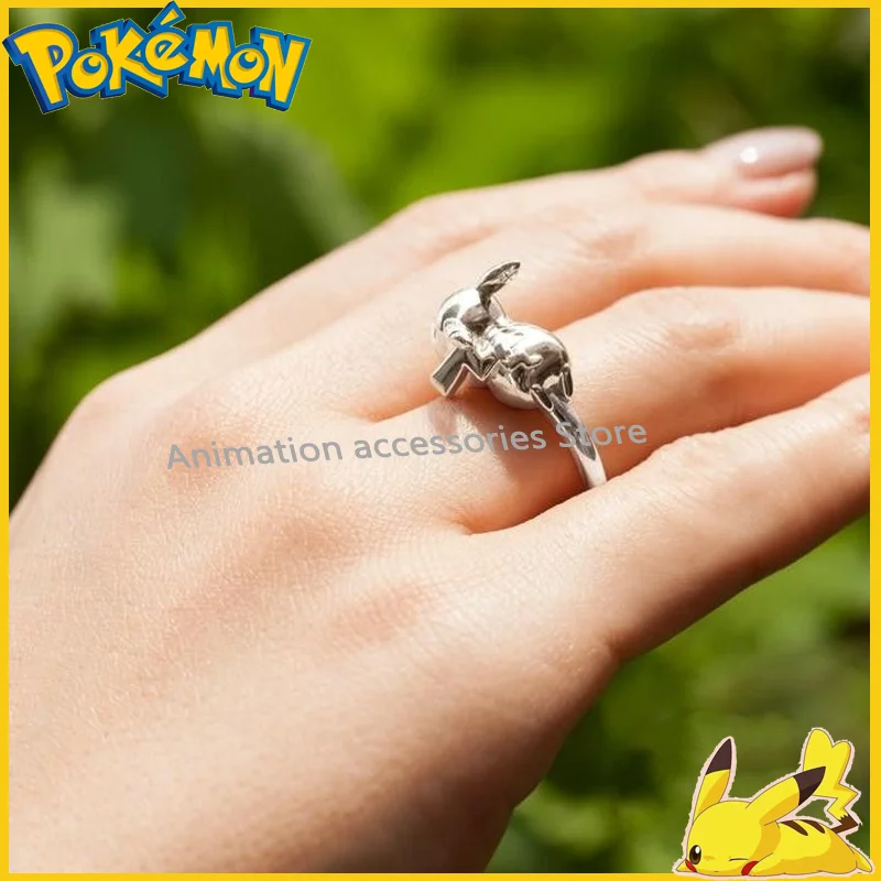 Pikachu Cute Rings Anime Pokemon Peripheral Kawaii S925 Silver Cartoon Jewelry Women's Simple Rings Gift for Women Ornaments
Pikachu Cute Rings Anime Pokemon Peripheral Kawaii S925 Silver Cartoon Jewelry Women's Simple Rings Gift for Women Ornaments