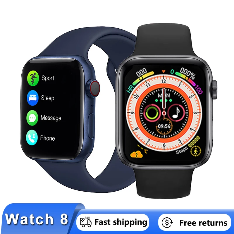 Умные часы Watch 8, диагональ экрана 1,85 дюйма, размер 45 мм, Версия 8, Bluetooth-вызов, вращающаяся кнопка, фитнес-трекер для измерения сердечного ритм...
Умные часы Watch 8, диагональ экрана 1,85 дюйма, размер 45 мм, Версия 8, Bluetooth-вызов, вращающаяся кнопка, фитнес-трекер для измерения сердечного ритм...