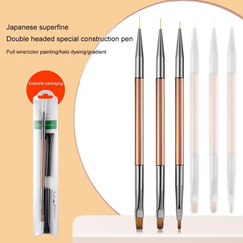 1pc Nail Brush Double Head Liner Brush Nail Accesories Painting Pen Gel Brushes Flower Drawing Painting For Manicure Art Tools
1pc Nail Brush Double Head Liner Brush Nail Accesories Painting Pen Gel Brushes Flower Drawing Painting For Manicure Art Tools