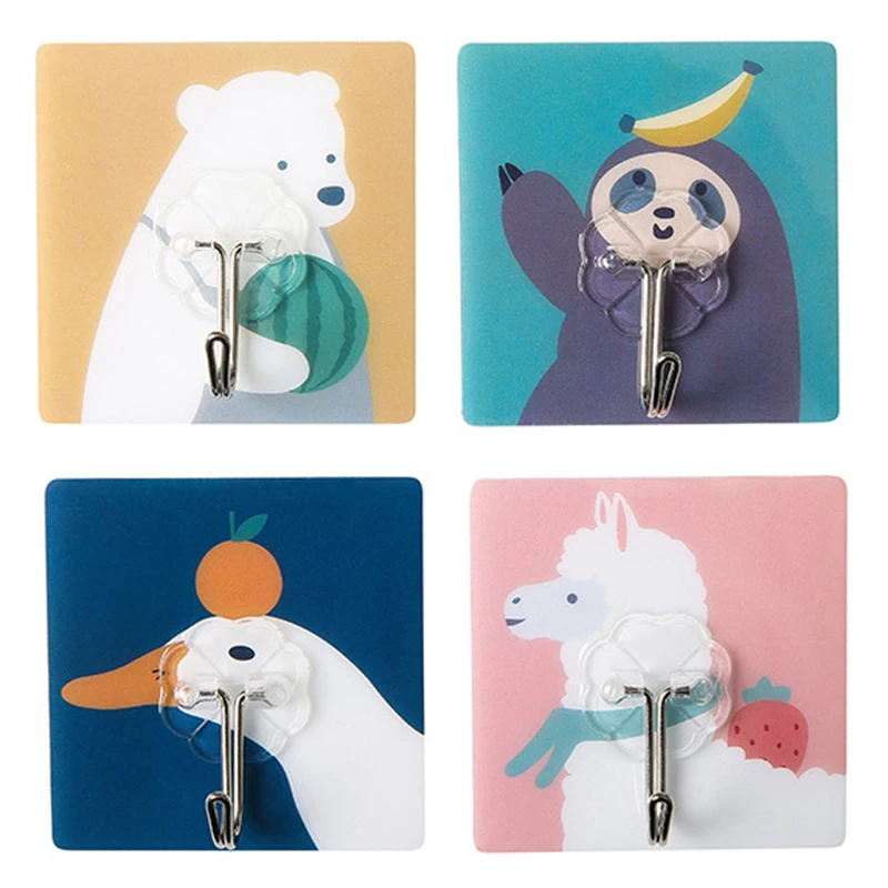 Creative And Cute Wall Hanging Wall Kitchen Load-bearing Household Non-perforated Suction Cup Seamless Sticky Hook Cartoon Rack
Creative And Cute Wall Hanging Wall Kitchen Load-bearing Household Non-perforated Suction Cup Seamless Sticky Hook Cartoon Rack