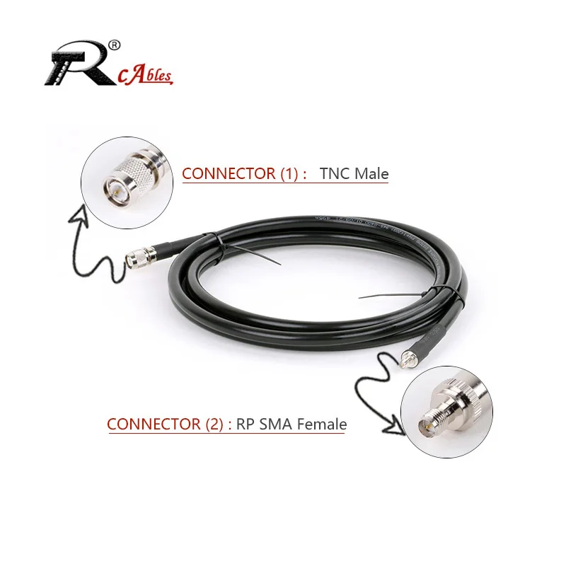 LMR400 Cable RP-SMA Male to TNC Male Plug High Quality Low Loss 50-7 Pigtail 50 ohm RF Coaxial Extension Cord Jumper Adapter
LMR400 Cable RP-SMA Male to TNC Male Plug High Quality Low Loss 50-7 Pigtail 50 ohm RF Coaxial Extension Cord Jumper Adapter