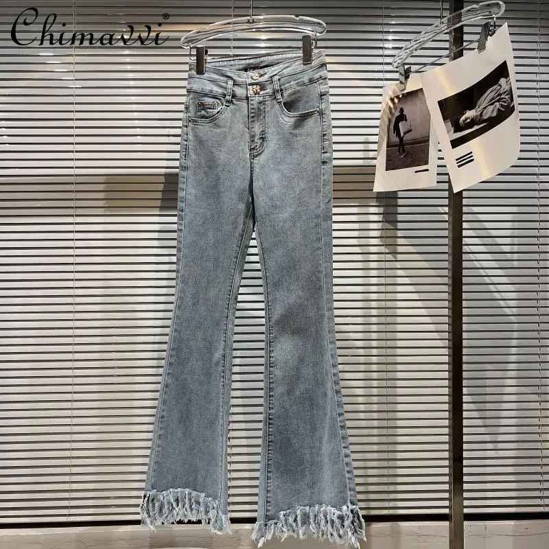 2022 Spring New Fashion Tassel Distressed Trousers Washing Craft Jeans High Waist Slimming Temperament Skinny Denim Pants Women
2022 Spring New Fashion Tassel Distressed Trousers Washing Craft Jeans High Waist Slimming Temperament Skinny Denim Pants Women