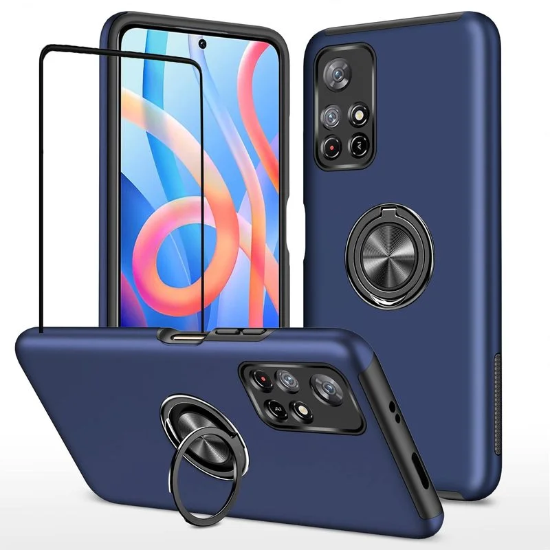 Solid Color Case with Ring Bracket for Xiaomi Poco M4 Pro 4G Lightand Soft Silicone Material 360°full Protection Camera Cover
Solid Color Case with Ring Bracket for Xiaomi Poco M4 Pro 4G Lightand Soft Silicone Material 360°full Protection Camera Cover