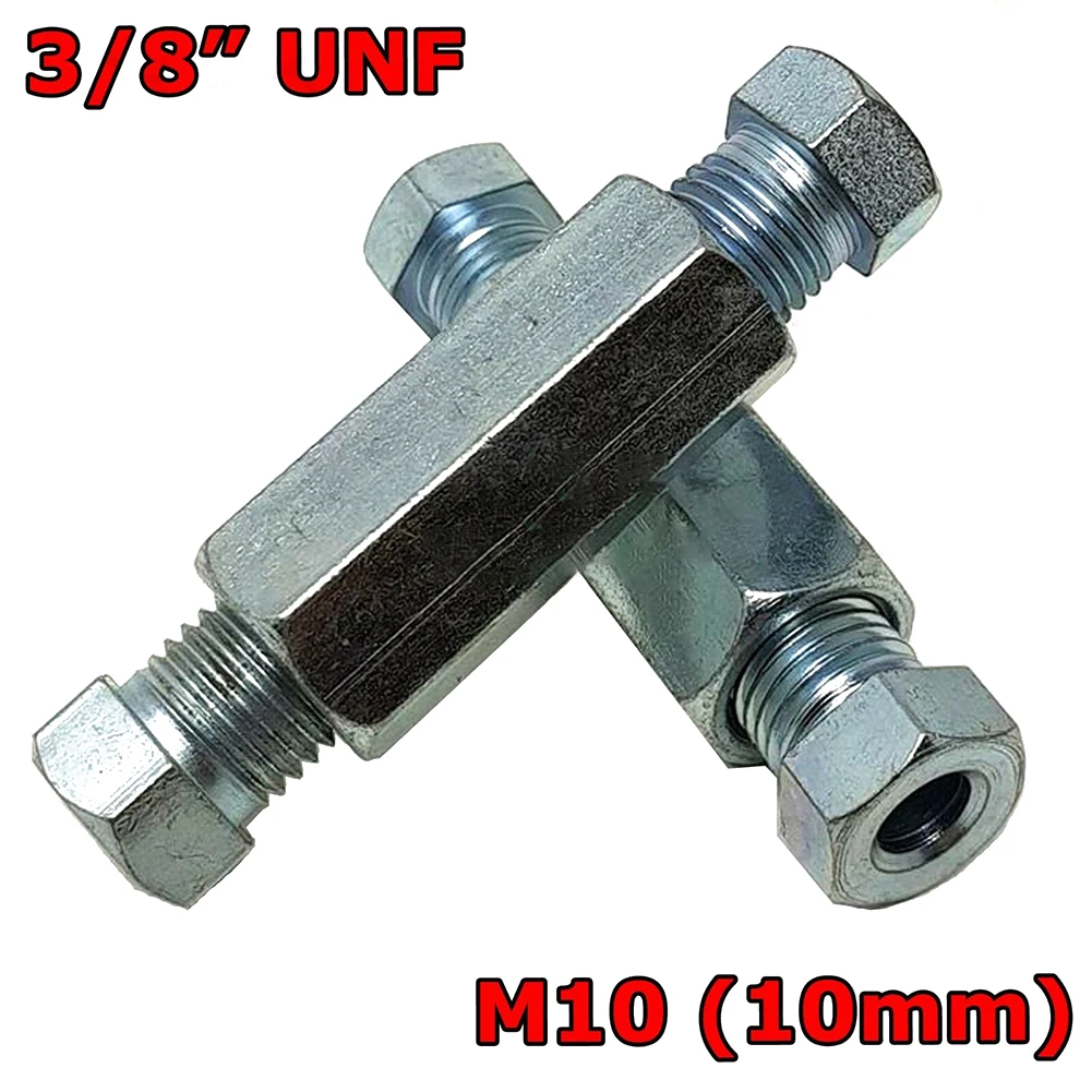 Brake Line Union Fittings Brake Line Connector 3/8" UNF Female Brake Pipe Connectors Male Nuts For 3/16" Brake Pipe
Brake Line Union Fittings Brake Line Connector 3/8" UNF Female Brake Pipe Connectors Male Nuts For 3/16" Brake Pipe