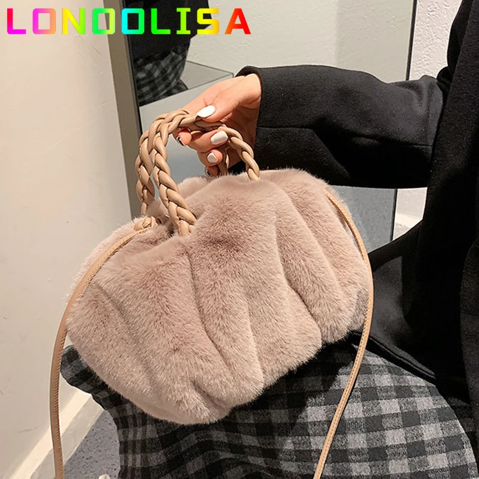 Rope Handle Faux Fur Small Kawaii Totes for Women 2022 Winter Designer Crossbody Bags Travel Brand Trendy Shoulder Handbag Purse
Rope Handle Faux Fur Small Kawaii Totes for Women 2022 Winter Designer Crossbody Bags Travel Brand Trendy Shoulder Handbag Purse