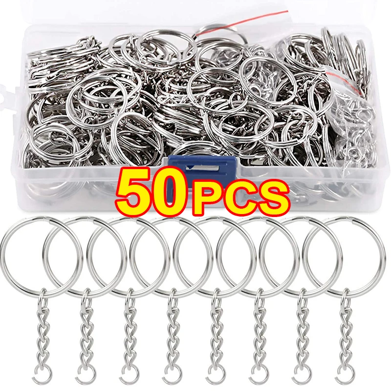 Silver Plated Metal Blank Keyring Keychain Split Ring Keyfob Key Holder Rings Women Men DIY Key Chains Key Ring Accessories
Silver Plated Metal Blank Keyring Keychain Split Ring Keyfob Key Holder Rings Women Men DIY Key Chains Key Ring Accessories
