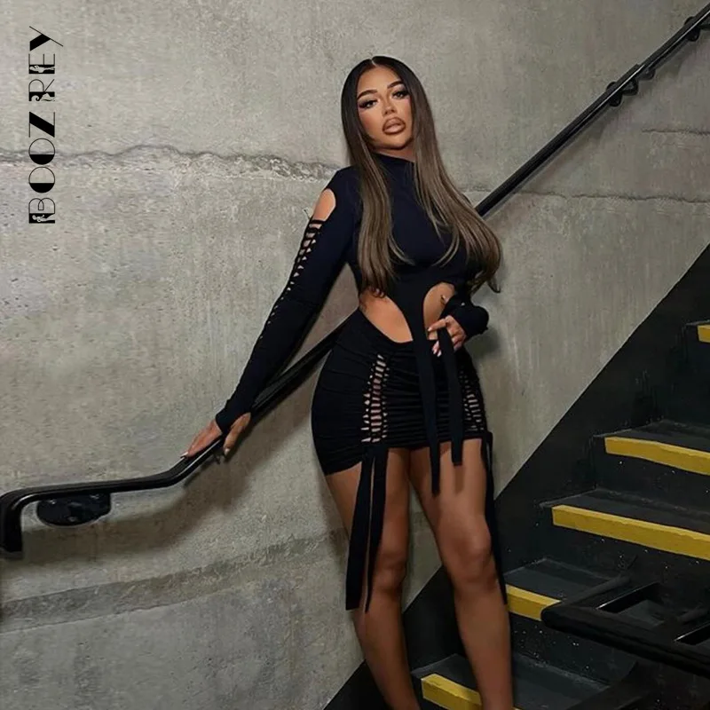 BoozRey 2022 Autumn Round Neck Long-sleeve Hollow Out T-shirt Mini Skirt Suit 2 Piece Skirt Set Women Outfit Solid Sexy Clubwear
BoozRey 2022 Autumn Round Neck Long-sleeve Hollow Out T-shirt Mini Skirt Suit 2 Piece Skirt Set Women Outfit Solid Sexy Clubwear