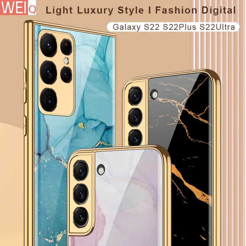 GKK Painted Tempered Glass Case For Samsung Galaxy S22 Plus Ultra Case Anti-knock Plating Hard Cover For Samsung S22 Plus Ultra
GKK Painted Tempered Glass Case For Samsung Galaxy S22 Plus Ultra Case Anti-knock Plating Hard Cover For Samsung S22 Plus Ultra