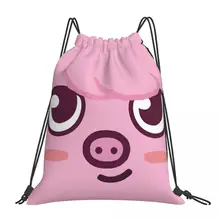 Stray Kids-Dweakki Skzoo Face Backpack Portable Drawstring Bag Drawstring Bundle Pocket Storage Bag Book Bags For Travel Student