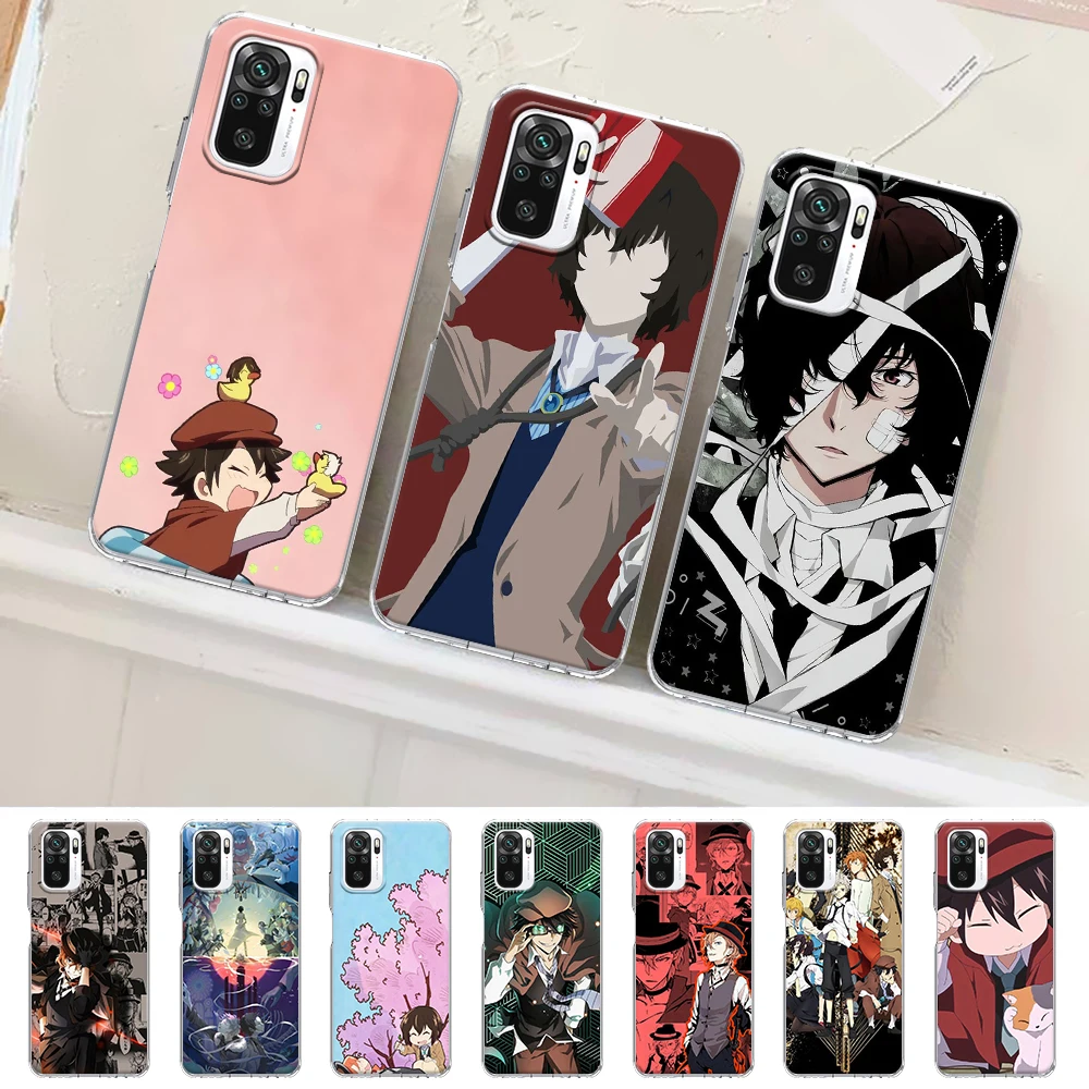 

Bungo Stray Dogs Case for Xiaomi Redmi Note 11 10 9S K40 11E 9 10S 8 12 Pro Plus 8T 9T 7A 10C 11T 5G 11S 9A 9C TPU Phone Cover