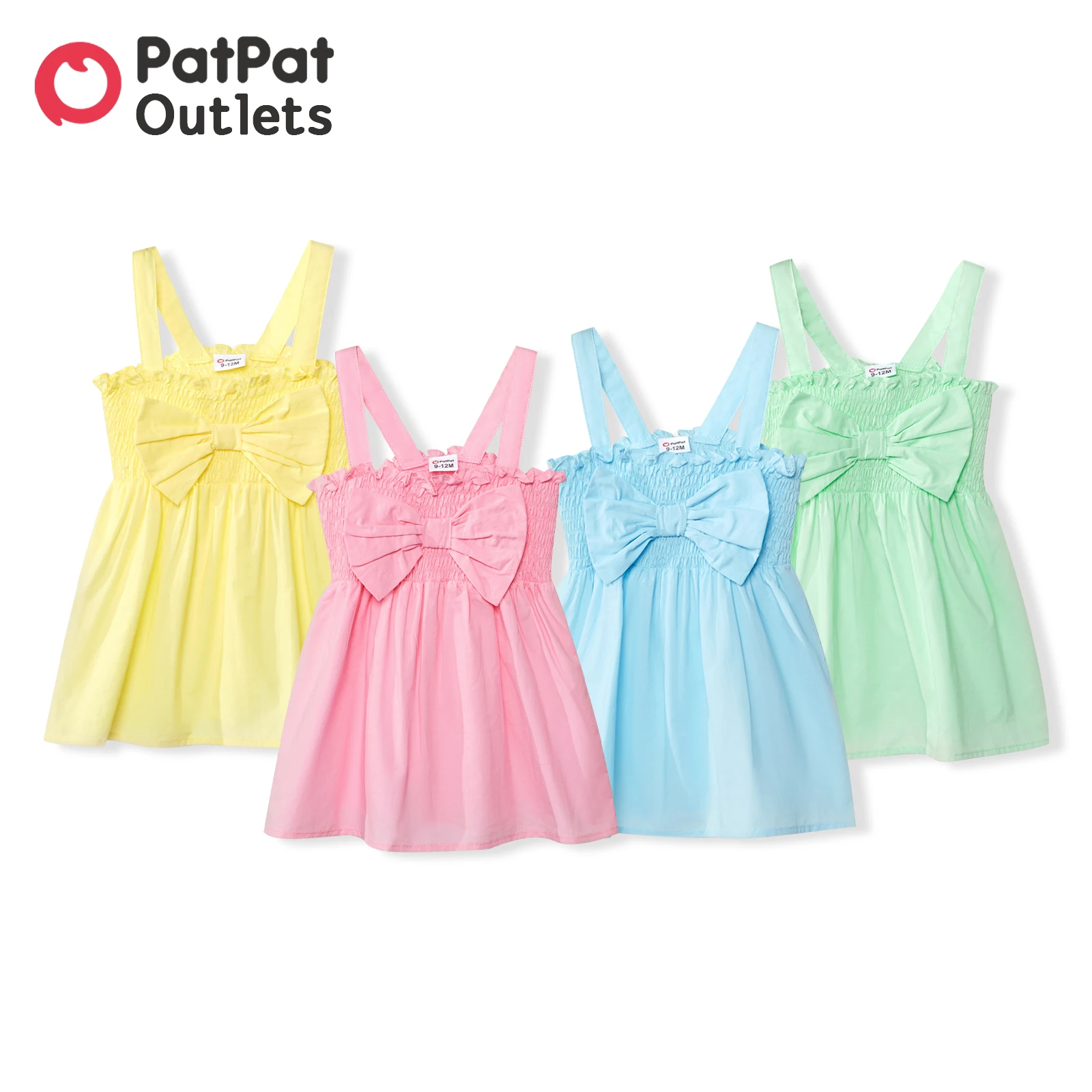 PatPat 2pcs Summer Infant Cute Baby Girl Designer Clothes 100% Cotton Sleeveless Bowknot Shirred Princess Newborn Beach Dress
PatPat 2pcs Summer Infant Cute Baby Girl Designer Clothes 100% Cotton Sleeveless Bowknot Shirred Princess Newborn Beach Dress