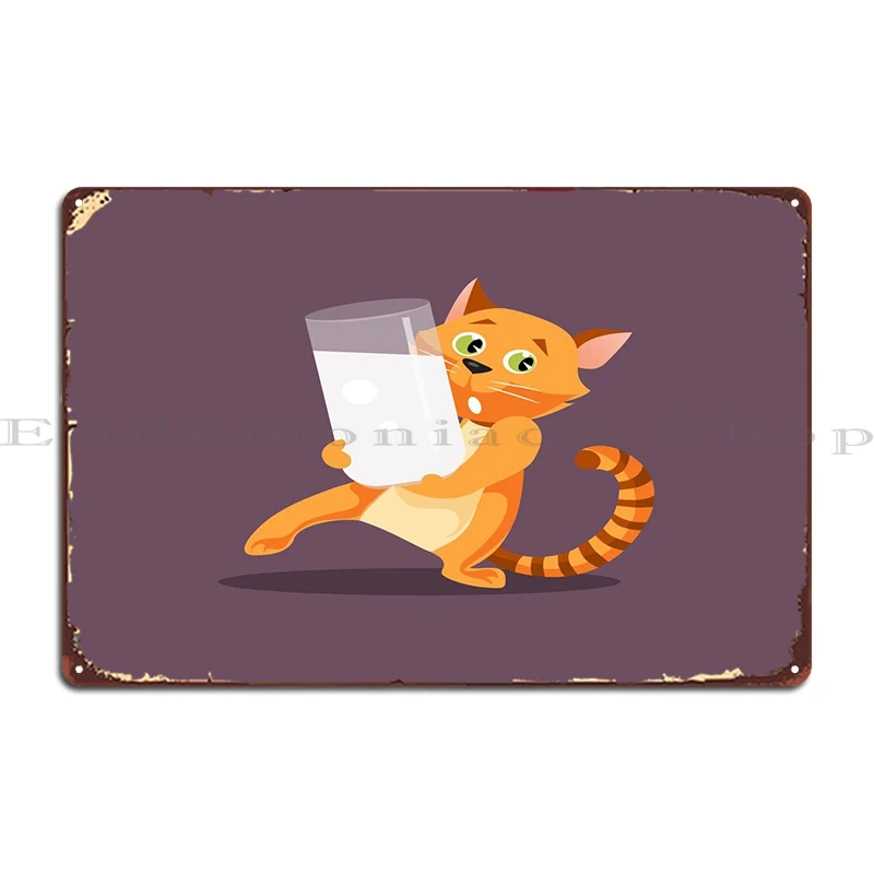 Milk Glass Cat Metal Sign Pub Club Wall Decor Customize Wall Cave Tin Sign Poster
Milk Glass Cat Metal Sign Pub Club Wall Decor Customize Wall Cave Tin Sign Poster