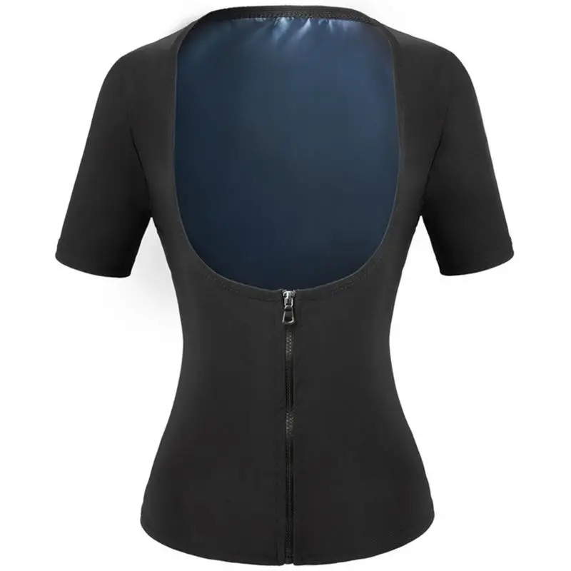 Sauna Suit For Women Short Sleeve Sauna Suits Waist Trainer Vest Sweat Tank Top Workout Body Shaper For Women With Zipper
Sauna Suit For Women Short Sleeve Sauna Suits Waist Trainer Vest Sweat Tank Top Workout Body Shaper For Women With Zipper