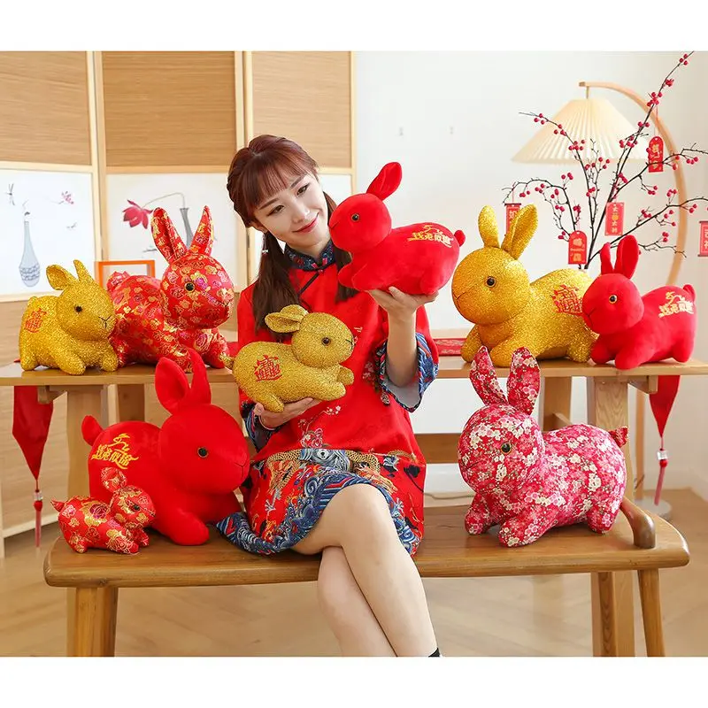 New Year Chinese Zodiac Ox Floral Cloth Rabbit Plush Toy Bunny Mascot Plush Doll Pillow Stuffed For Kids New Year's Gift
New Year Chinese Zodiac Ox Floral Cloth Rabbit Plush Toy Bunny Mascot Plush Doll Pillow Stuffed For Kids New Year's Gift
