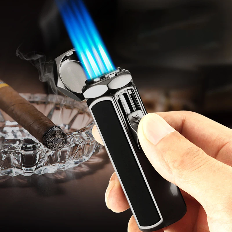 Powerful Jet Flame Windproof Torch Lighter Process Metal Fast Ignition Butane Lighter Spray Gun Smoking Cigarette Accessories
Powerful Jet Flame Windproof Torch Lighter Process Metal Fast Ignition Butane Lighter Spray Gun Smoking Cigarette Accessories