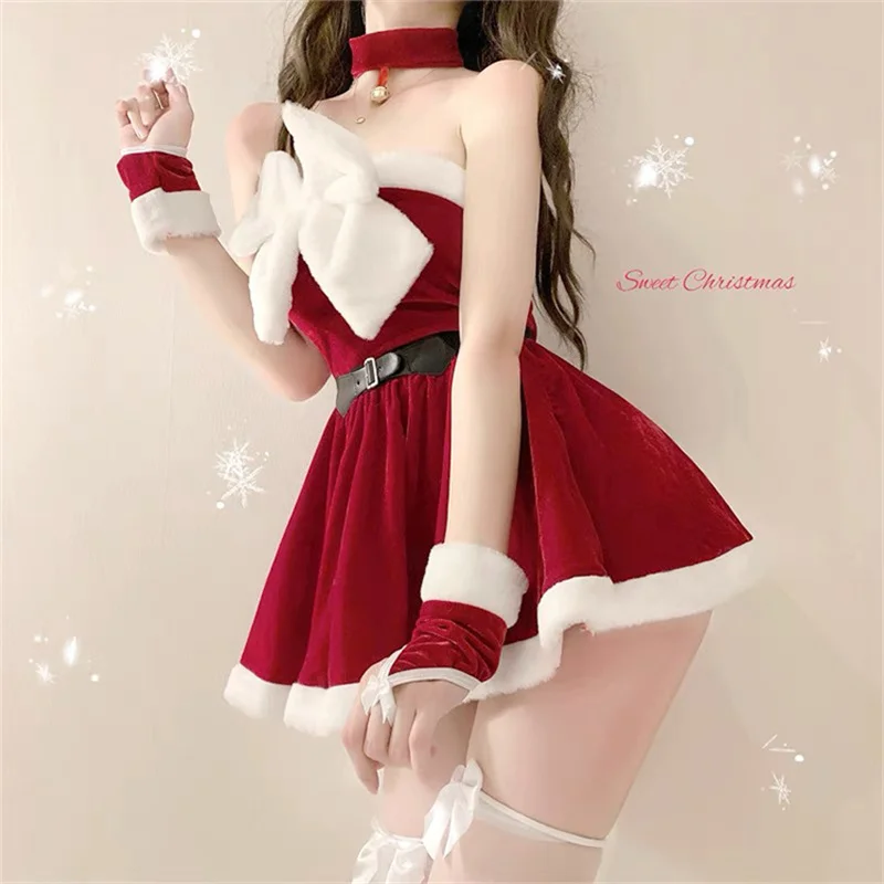 Christmas Dress Women New Year Party Cosplay Costume Carnival Festival Outfit Red Winter Warm Skirt Lolita Sexy Lingerie 2023
Christmas Dress Women New Year Party Cosplay Costume Carnival Festival Outfit Red Winter Warm Skirt Lolita Sexy Lingerie 2023
