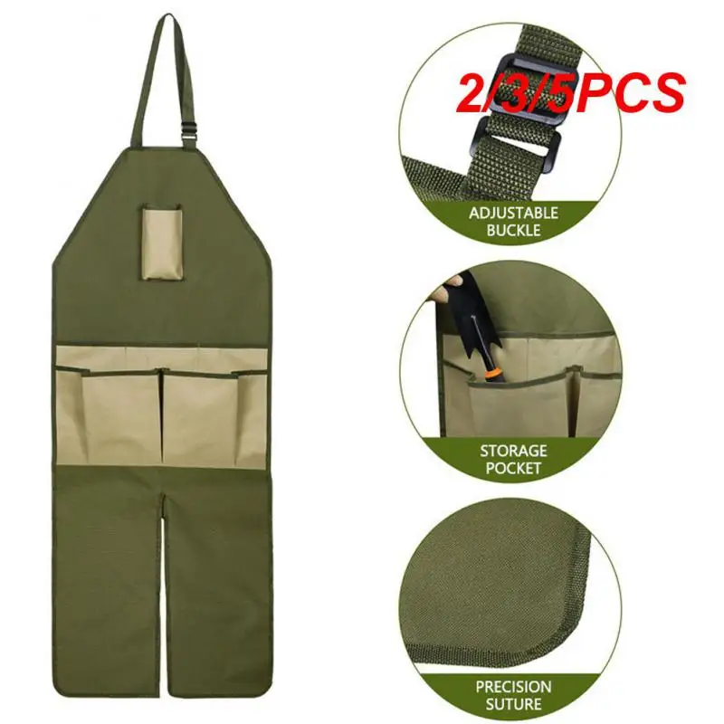 

2/3/5PCS Outdoor Apron 500g Multi-pocket Design Adjustable Design Waterproof Precise Stitching Gardening Supplies Comfortable