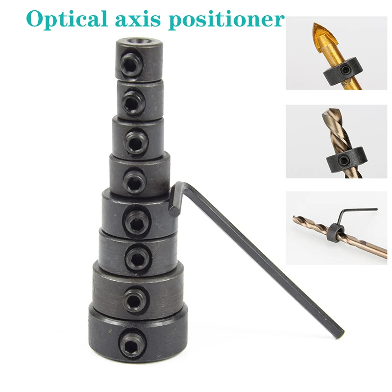Drill Bit Limit Ring Retainer Stainless Steel Optical Axis Locator Power Tool Set Wooden Metric Drill Bit Set 8 Pieces
Drill Bit Limit Ring Retainer Stainless Steel Optical Axis Locator Power Tool Set Wooden Metric Drill Bit Set 8 Pieces