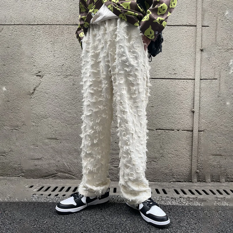 Baggy Straight Wool Fur Design Original Men's Casual Pants High Quality Elegant Trendy Trousers Street Stylish 2023 21F1356
Baggy Straight Wool Fur Design Original Men's Casual Pants High Quality Elegant Trendy Trousers Street Stylish 2023 21F1356