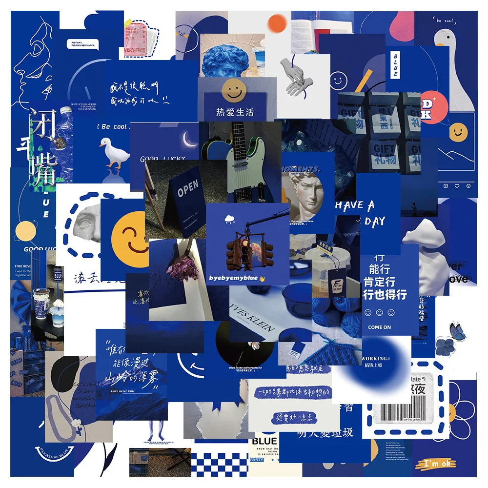 63PCS Simply Klein Blue DIY PVC Sticky Graffiti Sticker Aesthetic Child Decorative Scrapbooking Accessories Stationery for Kids
63PCS Simply Klein Blue DIY PVC Sticky Graffiti Sticker Aesthetic Child Decorative Scrapbooking Accessories Stationery for Kids