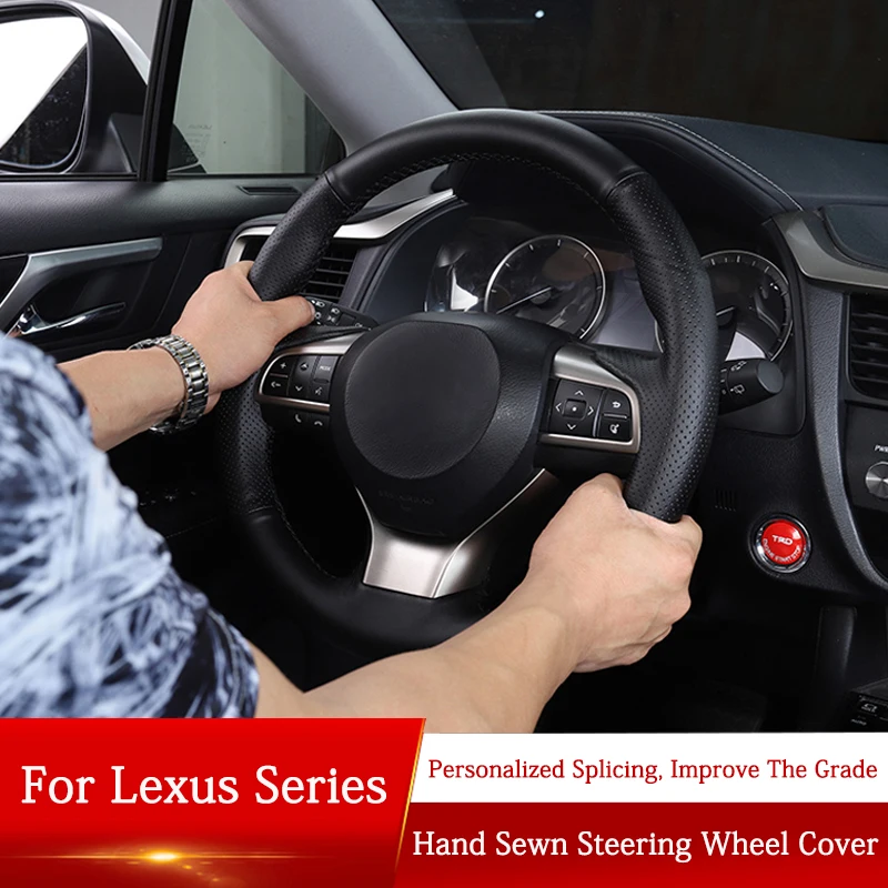 Автомобильный чехол на руль QHCP для Lexus ES/16-22RX/NX/IS/CT/UX, 1 шт., Воловья кожа, защита от скольжения, декоративный защитный чехол
Автомобильный чехол на руль QHCP для Lexus ES/16-22RX/NX/IS/CT/UX, 1 шт., Воловья кожа, защита от скольжения, декоративный защитный чехол