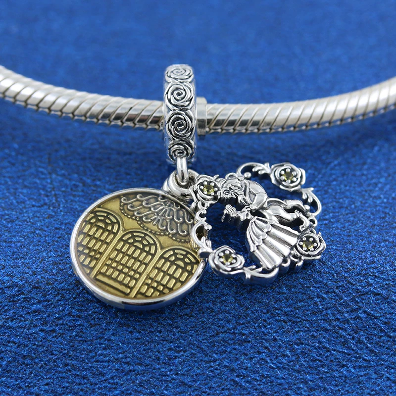 Popular 925 Solid Silver Beads Beauty and the Beast Dancing Dangle Charm Fit Pandora Original Bracelet Women DIY Jewelry Gift
Popular 925 Solid Silver Beads Beauty and the Beast Dancing Dangle Charm Fit Pandora Original Bracelet Women DIY Jewelry Gift