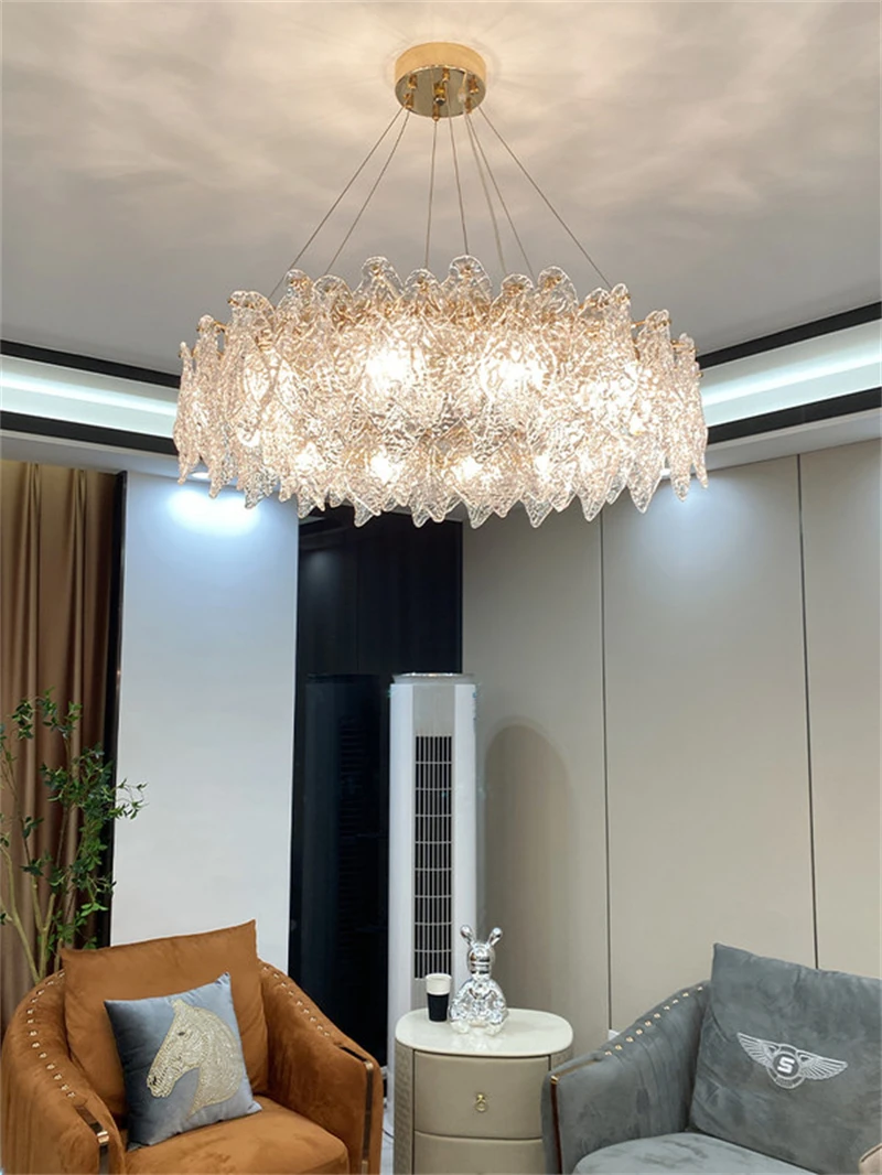 luxury Glass Crystal Lamp Chandelier For Living Room Decoration Dining Designer Bedroom Post-modern Simple Lamps Pendant Lights
luxury Glass Crystal Lamp Chandelier For Living Room Decoration Dining Designer Bedroom Post-modern Simple Lamps Pendant Lights