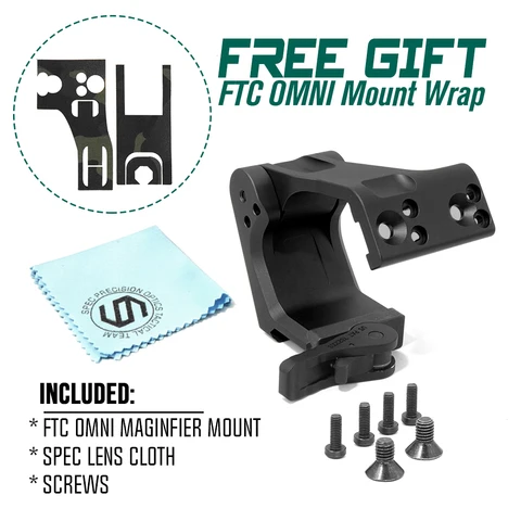 Металлическая Лупа SPECPRECISION FTC OMNI Mount 2,26 дюйма, высота центральной линии с оригинальным ножом для G43, G33, G45, Juliet3, 4, 3X