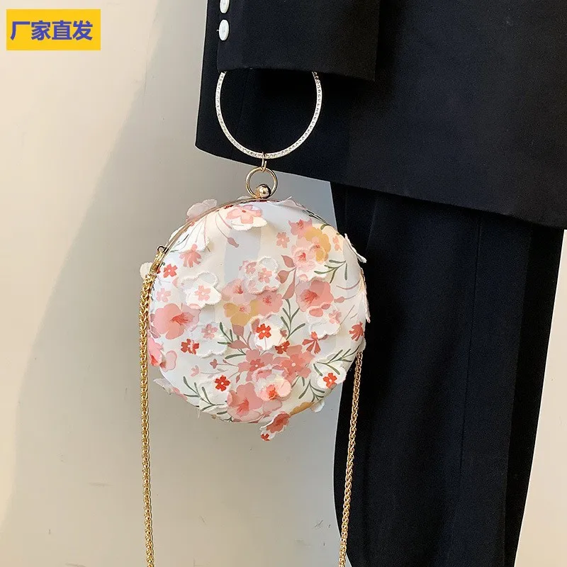 Women Wedding Evening Clutch Round Bag Purses Handbags Crossbody Party Shoulder Bags Clutch Lace Flower Ring Handbag
Women Wedding Evening Clutch Round Bag Purses Handbags Crossbody Party Shoulder Bags Clutch Lace Flower Ring Handbag