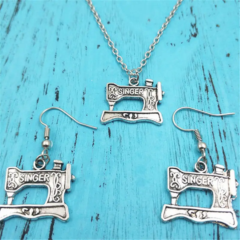 Sewing Machine Vintage Earring Necklace Sets Jewelry Set ,Fashion Women Birthday Girl Gifts
Sewing Machine Vintage Earring Necklace Sets Jewelry Set ,Fashion Women Birthday Girl Gifts