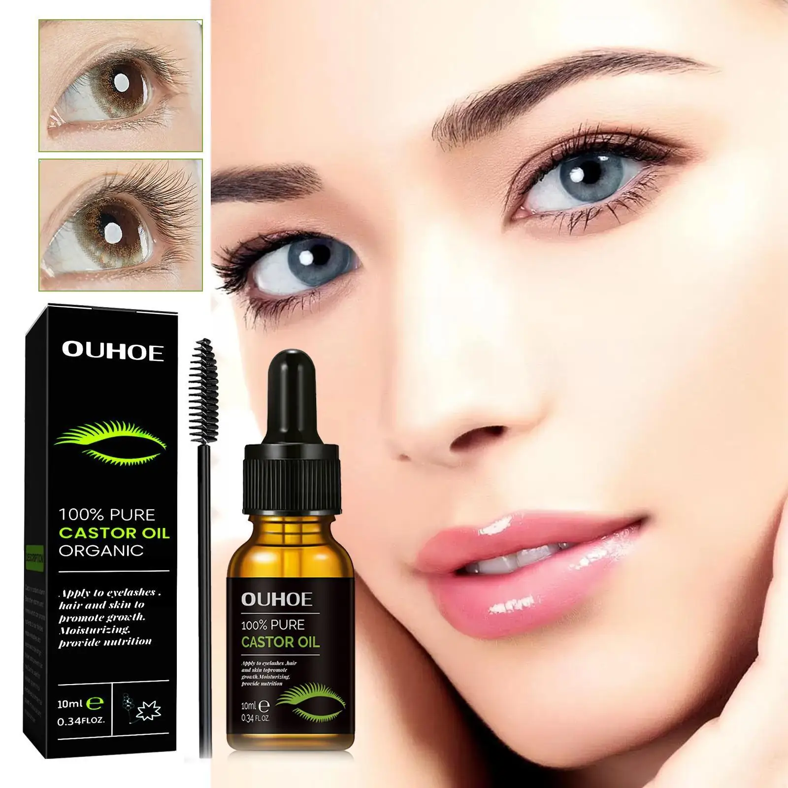 Castor Oil Eyelash Growth Serum Longer Fuller Eyelash Eyebrow Essence Treatment Products Lifting Enhancer Lashes Nourishing Z6T0
Castor Oil Eyelash Growth Serum Longer Fuller Eyelash Eyebrow Essence Treatment Products Lifting Enhancer Lashes Nourishing Z6T0