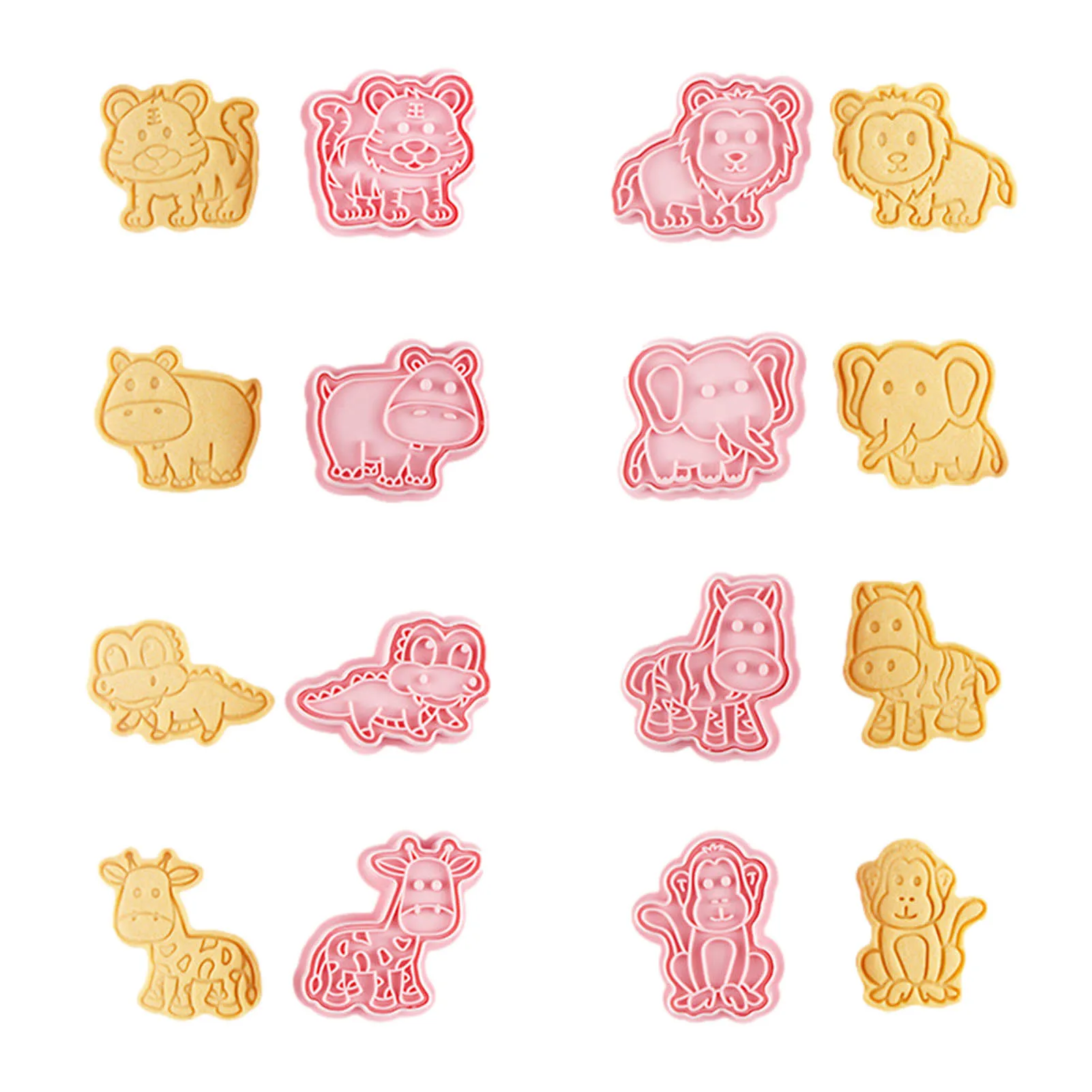 8Pcs 3D Cartoon Cookie Cutter For Kid Cute Animal DIY Biscuit Mould Set Cake Chocolate Press Stamp Mold For Party Tiger Lion
8Pcs 3D Cartoon Cookie Cutter For Kid Cute Animal DIY Biscuit Mould Set Cake Chocolate Press Stamp Mold For Party Tiger Lion
