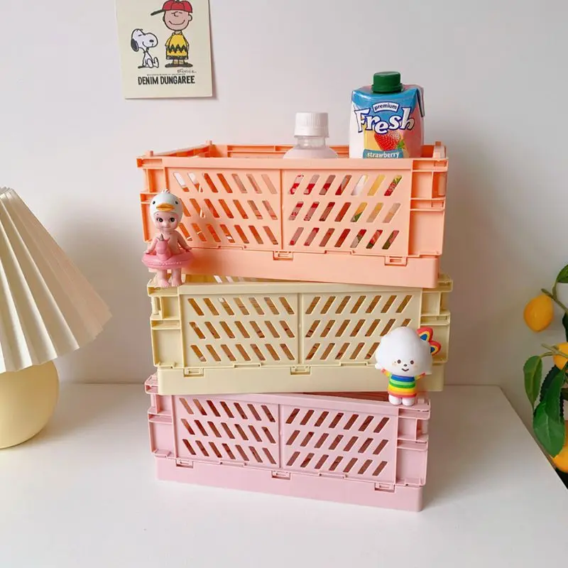 Collapsible Crate Plastic Folding Storage Box Basket Utility Cosmetic Container Desktop Holder Home Use Drop Shipping
Collapsible Crate Plastic Folding Storage Box Basket Utility Cosmetic Container Desktop Holder Home Use Drop Shipping