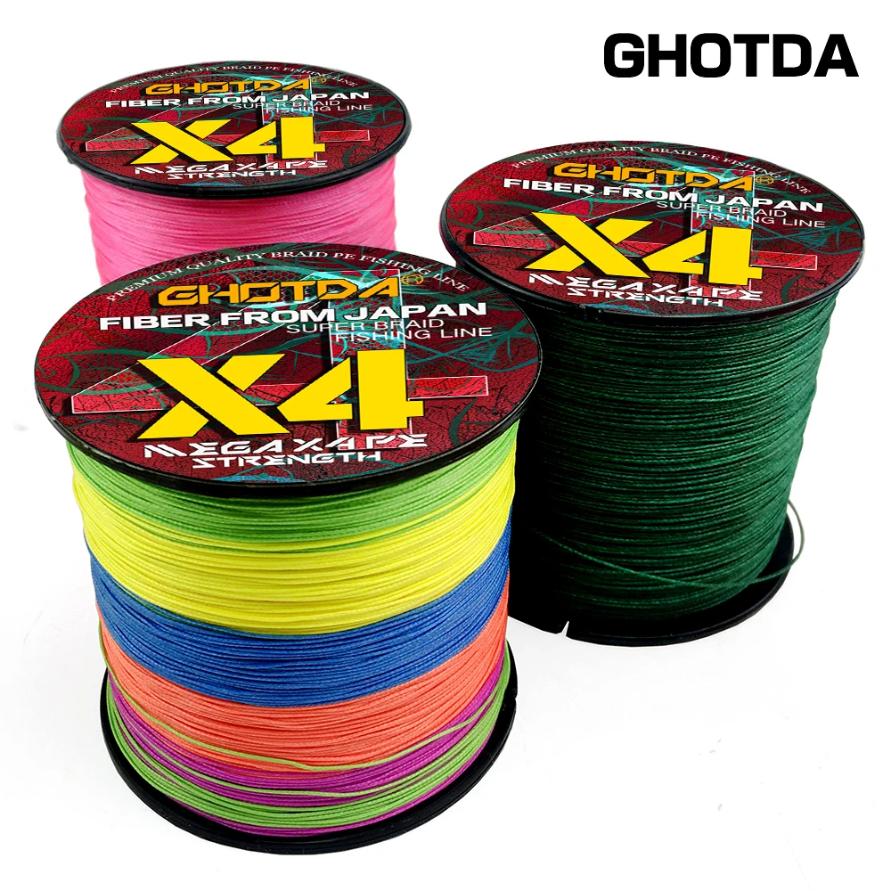 GHOTDA 4 Strand 1000m PE Braided Fishing Line Japanese 4X Weaves Super Strong 10-80LB Saltwater Multifilament Carp Fishing Line
GHOTDA 4 Strand 1000m PE Braided Fishing Line Japanese 4X Weaves Super Strong 10-80LB Saltwater Multifilament Carp Fishing Line