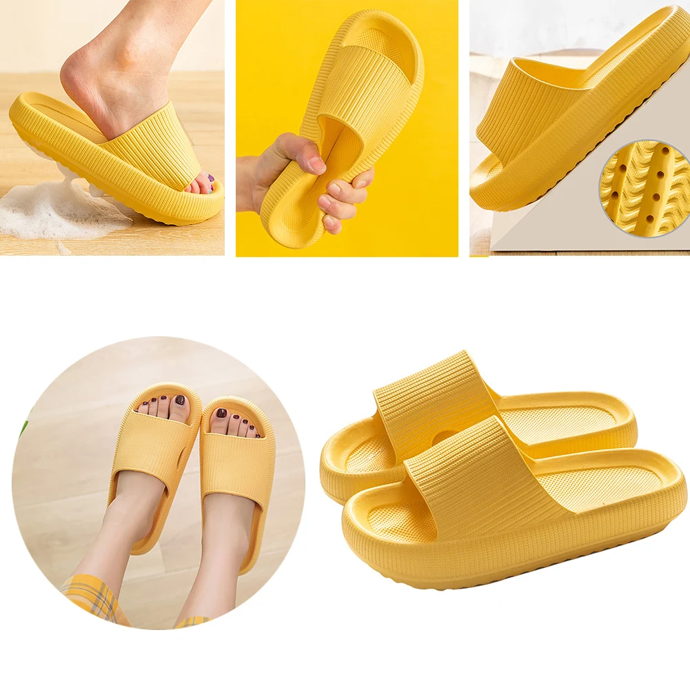 Home Slippers Thick Platform Bathroom Cloud Slippers Non-slip Flip Flops Woman Sandals Women Fashion Soft Sole EVA Indoor Slides
Home Slippers Thick Platform Bathroom Cloud Slippers Non-slip Flip Flops Woman Sandals Women Fashion Soft Sole EVA Indoor Slides
