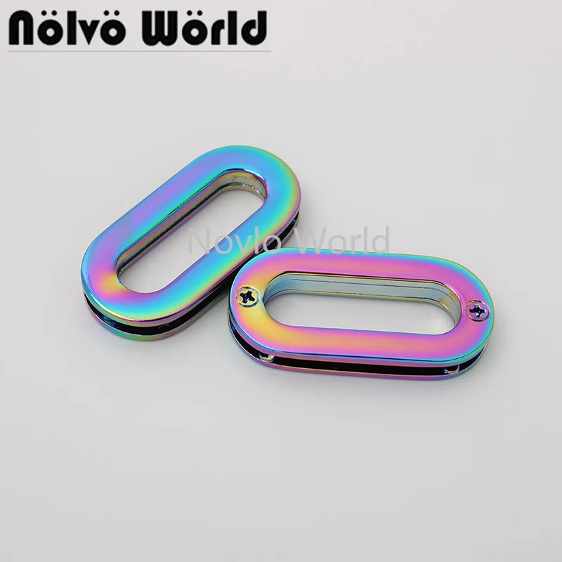 10-50 pieces 7 colors 29mm 1''-1/8'' inner rainbow color oval eyelets for chains bag decoration handbag accessories
10-50 pieces 7 colors 29mm 1''-1/8'' inner rainbow color oval eyelets for chains bag decoration handbag accessories