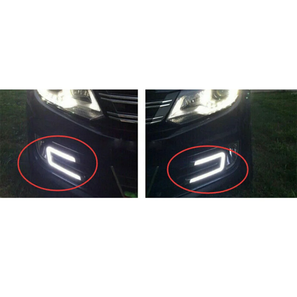 

1 Pair COB DRL LED Daytime Running Light Universal Car Driving Fog Lamp DC 12V 6000K-8000K White Day Light Auto Accessories