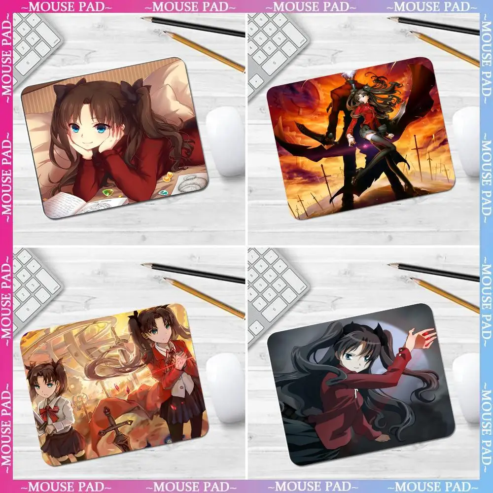 Коврик для мыши Rin Tohsaka нескользящий кожаный коврик игр esktop водонепроницаемый
