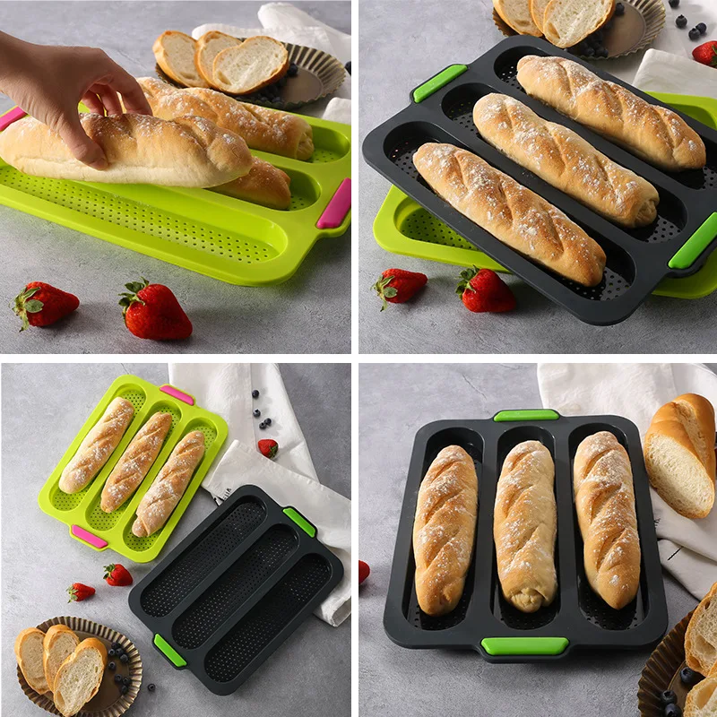 Baking Mold Non-Stick Wave Loaf Practical Cake Mold Baking French Bread Baking Mold 3 Groove Waves Bread
Baking Mold Non-Stick Wave Loaf Practical Cake Mold Baking French Bread Baking Mold 3 Groove Waves Bread