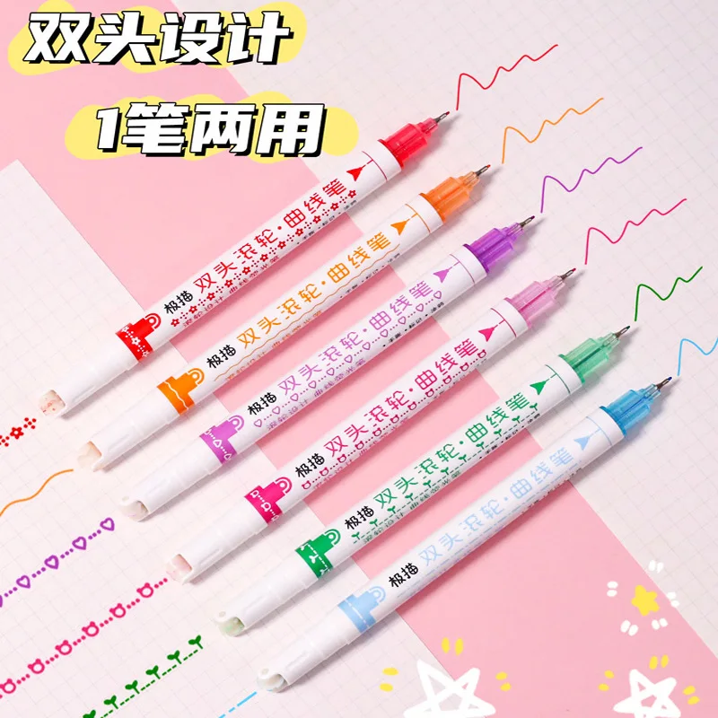 Fancy Contour Pen Curve Pen Account Pen Double Line Double Head Color Hand Copy Newspaper Lace Pen Student Highlighter Wholesale
Fancy Contour Pen Curve Pen Account Pen Double Line Double Head Color Hand Copy Newspaper Lace Pen Student Highlighter Wholesale