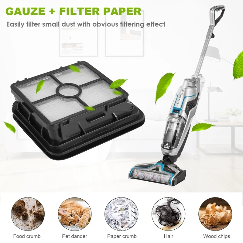 2 HEPA-фильтра + 1 щетка в рулоне + 1 щетка в рулоне для питомца для беспроводного пылесоса Bissell Crosswave Max Series 2554,2590,2593,2596
2 HEPA-фильтра + 1 щетка в рулоне + 1 щетка в рулоне для питомца для беспроводного пылесоса Bissell Crosswave Max Series 2554,2590,2593,2596