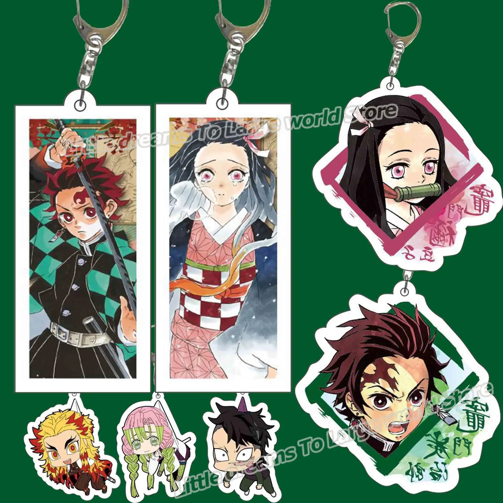 Demon Slayer Keychain Kimetsu no Yaiba Key chains Kamado Tanjirou nezuko Pendant Key Cover Chain Keyring Accessories Charm
Demon Slayer Keychain Kimetsu no Yaiba Key chains Kamado Tanjirou nezuko Pendant Key Cover Chain Keyring Accessories Charm